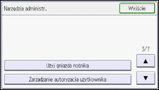 Ilustracja ekranu panela operacyjnego