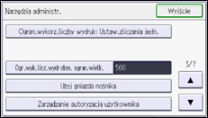 Ilustracja ekranu panela operacyjnego