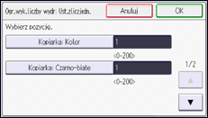 Ilustracja ekranu panela operacyjnego