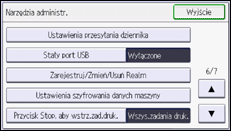 Ilustracja ekranu panela operacyjnego