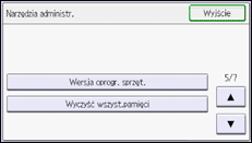 Ilustracja ekranu panela operacyjnego