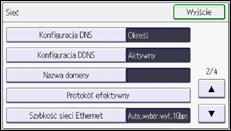 Ilustracja ekranu panela operacyjnego