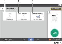Ilustracja ekranu panela operacyjnego