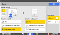 Ilustracja ekranu panela operacyjnego