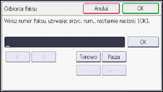 Ilustracja ekranu panela operacyjnego