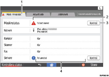 Bild av användarpanel (numrerade detaljer)