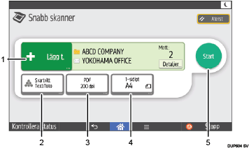 Bild av kontrollpanelen