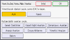 İşlem paneli ekran çizimi