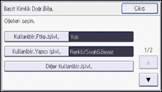 İşlem paneli ekran çizimi