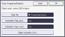 İşlem paneli ekran çizimi