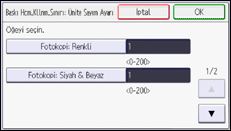 İşlem paneli ekran çizimi