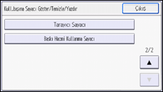 İşlem paneli ekran çizimi