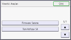 İşletim paneli ekran görseli
