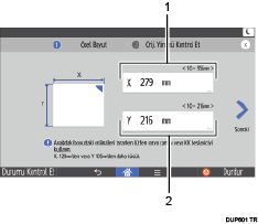 İşlem paneli ekran çizimi