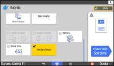 İşlem paneli ekran çizimi