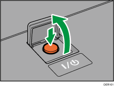 Ilustração do interruptor de alimentação principal