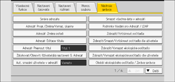 Ilustrace ovládacího panelu
