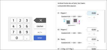Abbildung Bedienfeld-Display