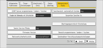 Abbildung Bedienfeld-Display
