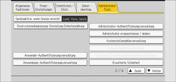 Abbildung Bedienfeld-Display