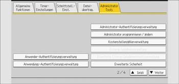 Abbildung Bedienfeld-Display