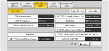 Abbildung Bedienfeld-Display