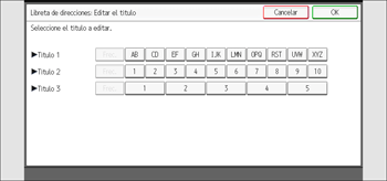 Ilustración de la pantalla del panel de mandos