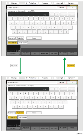 Ilustración de teclas