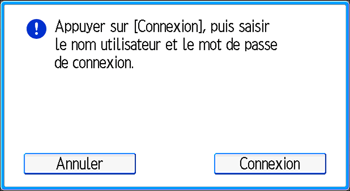 Illustration de l'écran du panneau de commande