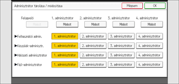 A kezelőpanel ismertetése