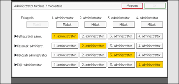 A kezelőpanel ismertetése