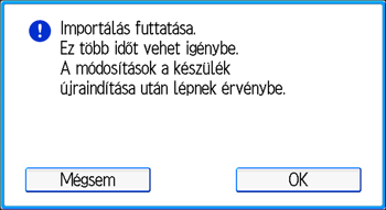 A kezelőpanel ismertetése