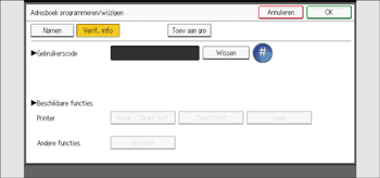 Afbeelding van bedieningspaneel