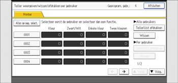 Afbeelding van bedieningspaneel