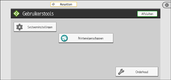 Afbeelding van bedieningspaneel