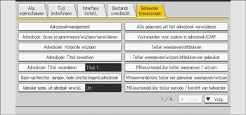 Afbeelding van bedieningspaneel