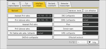 Afbeelding van bedieningspaneel