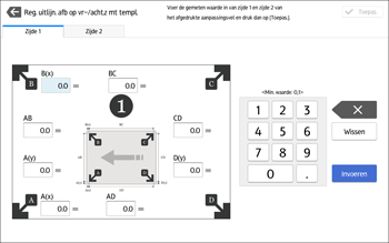 Afbeelding van bedieningspaneel