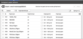 Afbeelding van bedieningspaneel