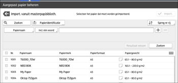 Afbeelding van bedieningspaneel