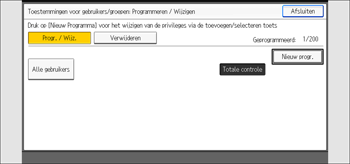 Afbeelding van bedieningspaneel