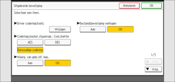 Afbeelding van bedieningspaneel