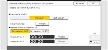 Afbeelding van bedieningspaneel