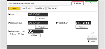 Afbeelding van bedieningspaneel