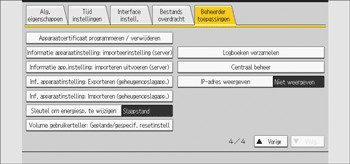 Afbeelding van bedieningspaneel