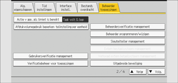 Afbeelding van bedieningspaneel