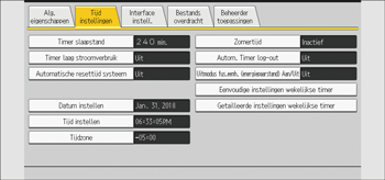 Afbeelding van bedieningspaneel