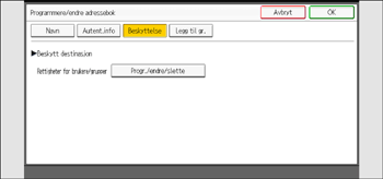 Illustrasjon av betjeningspanelet
