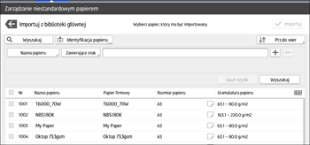 Ilustracja ekranu panela operacyjnego