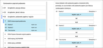 Ilustracja ekranu panela operacyjnego